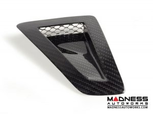 FIAT 500 NACA Hood Scoop - Carbon Fiber 
